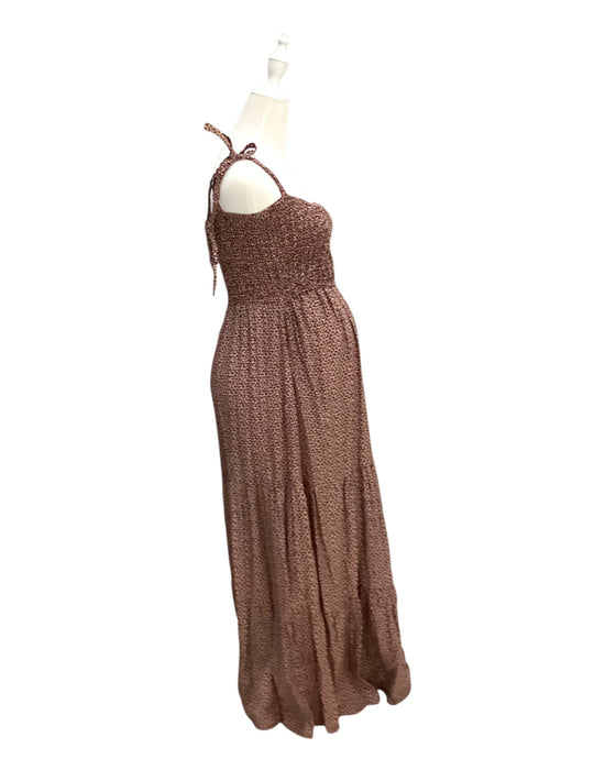 A Brown Sleeveless Dresses from Annee Matthew in size Maternity-S for maternity. (Back View)