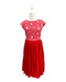 A Red Short Sleeve Dresses from Elly in size Maternity-S for maternity. (Front View)