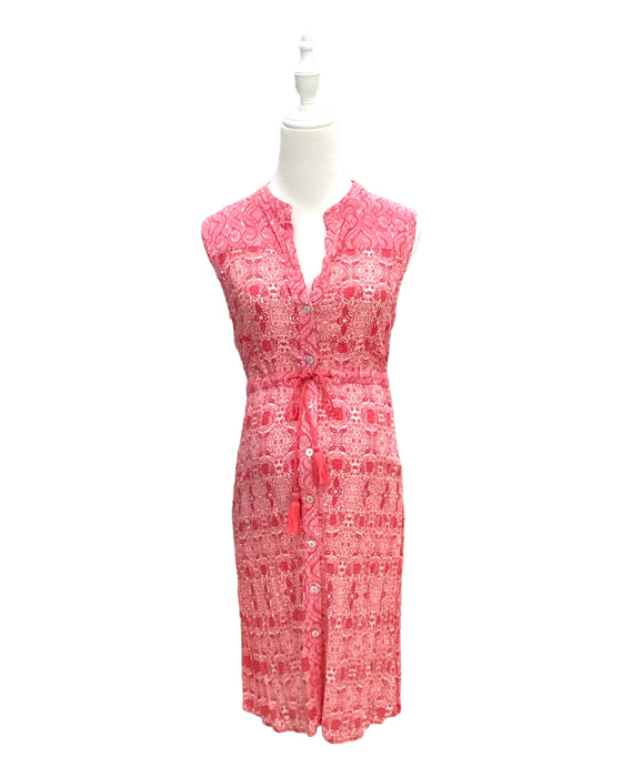 A Pink Sleeveless Dresses from Seraphine in size Maternity-S for maternity. (Front View)
