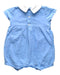 A Blue Short Sleeve Rompers from Lapinou in size 6-12M for girl. (Back View)