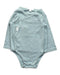 A Grey Long Sleeve Bodysuits from Purebaby in size 6-12M for boy. (Front View)