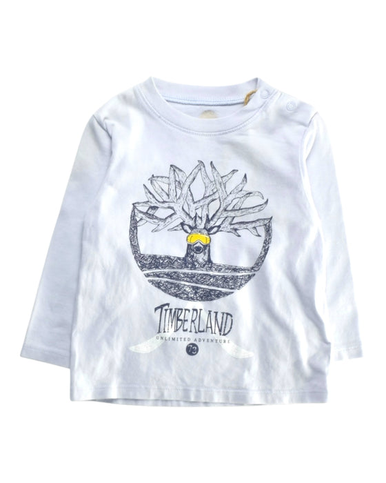 A Blue Long Sleeve Tops from Timberland in size 12-18M for neutral. (Front View)
