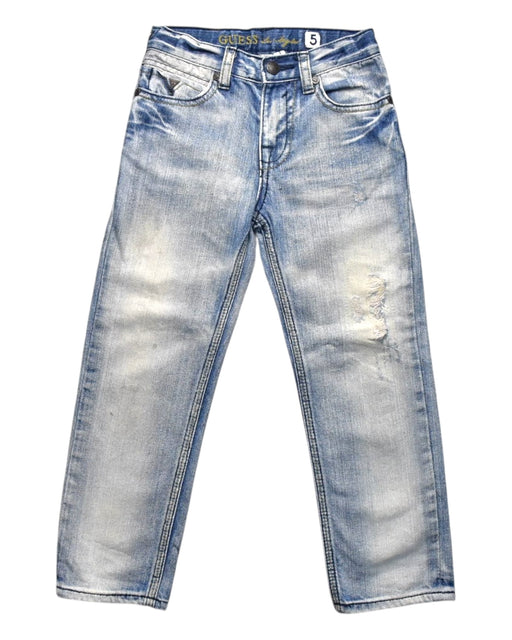 A Blue Jeans from Guess in size 5T for boy. (Front View)