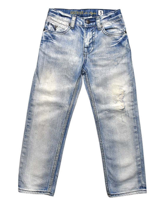 A Blue Jeans from Guess in size 5T for boy. (Front View)