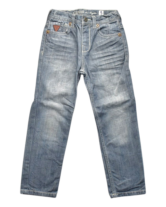 A Blue Jeans from Guess in size 5T for boy. (Front View)