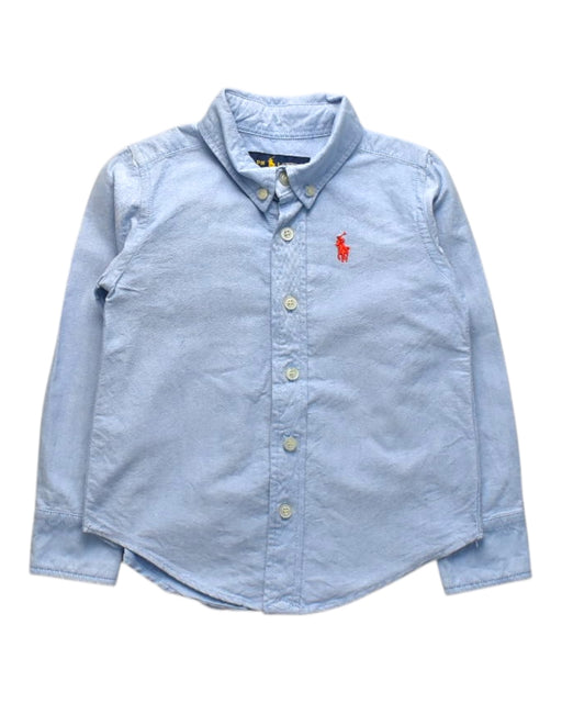 A Blue Long Sleeve Shirts from Ralph Lauren in size 3T for boy. (Front View)