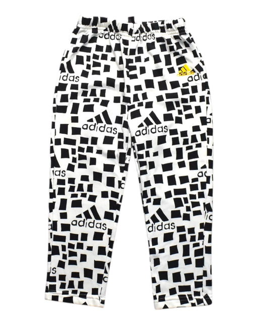 A Black Casual Pants from Adidas in size 3T for boy. (Front View)