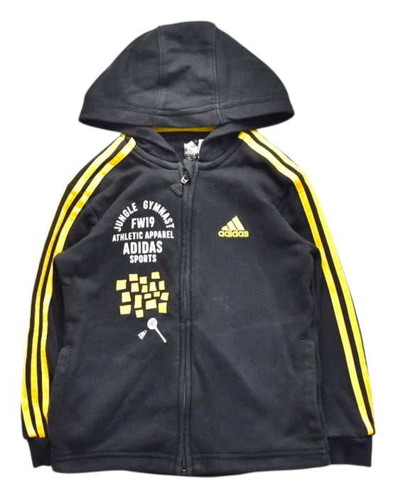 A Black Lightweight Jackets from Adidas in size 3T for boy. (Front View)