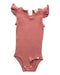 A Pink Sleeveless Bodysuits from Minimalisma in size 12-18M for girl. (Front View)