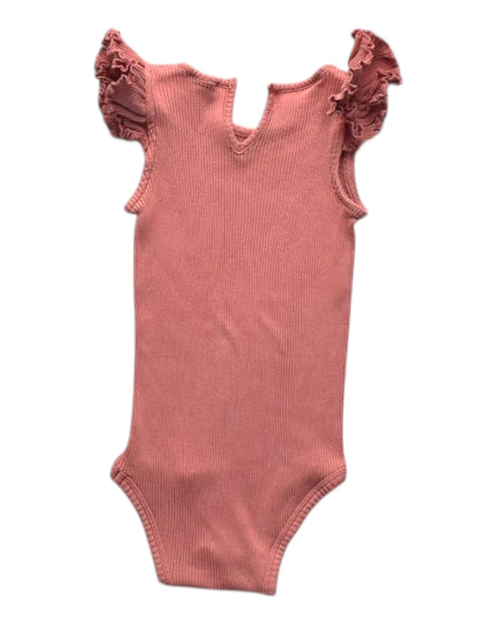 A Pink Sleeveless Bodysuits from Minimalisma in size 12-18M for girl. (Back View)