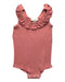 A Pink Sleeveless Bodysuits from Minimalisma in size 12-18M for girl. (Front View)