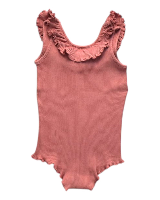 A Pink Sleeveless Bodysuits from Minimalisma in size 12-18M for girl. (Back View)