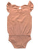 A Peach Sleeveless Bodysuits from Minimalisma in size 6-12M for girl. (Back View)