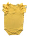 A Yellow Short Sleeve Bodysuits from United Colors Of Benetton in size 3-6M for girl. (Front View)