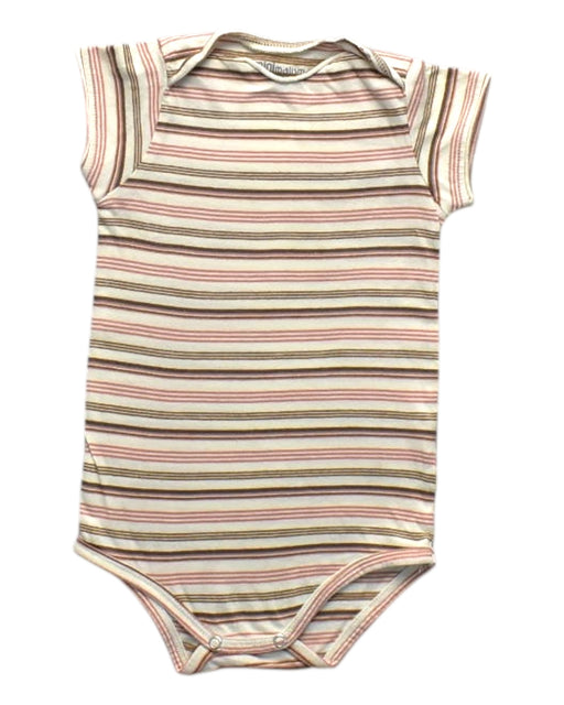 A Multicolour Short Sleeve Bodysuits from Minimalisma in size 6-12M for girl. (Front View)
