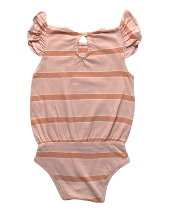 A Peach Sleeveless Bodysuits from Minimalisma in size 6-12M for girl. (Back View)