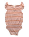 A Peach Sleeveless Bodysuits from Minimalisma in size 6-12M for girl. (Back View)