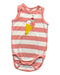 A Pink Sleeveless Bodysuits from Polarn O. Pyret in size 6-12M for girl. (Front View)