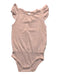 A Peach Sleeveless Bodysuits from Minimalisma in size 6-12M for girl. (Front View)