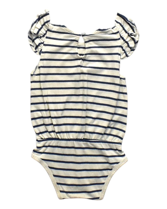 A Blue Sleeveless Bodysuits from Minimalisma in size 6-12M for girl. (Back View)