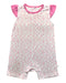 A Pink Sleeveless Rompers from Simply Life in size 6-12M for girl. (Front View)