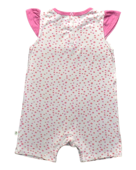 A Pink Sleeveless Rompers from Simply Life in size 6-12M for girl. (Back View)