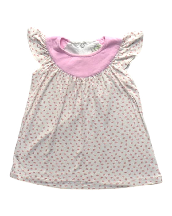 A Pink Short Sleeve Dresses from Simply Life in size 3-6M for girl. (Front View)