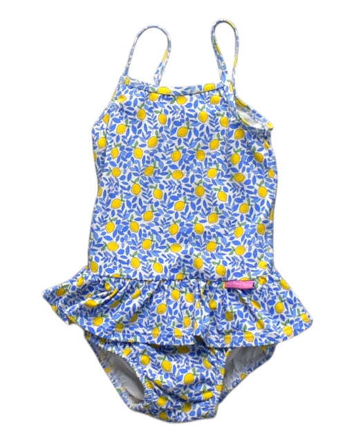 A Blue Swimsuits from Jojo Maman Bébé in size 2T for girl. (Front View)