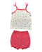 A Multicolour Shorts Sets from Simply Life in size 6-12M for girl. (Back View)