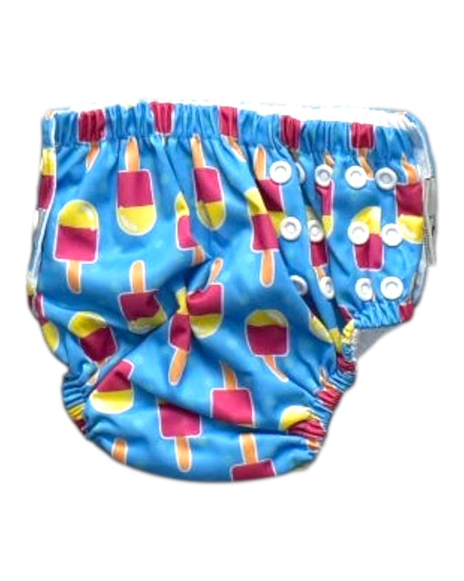 A Multicolour Swim Diapers from Sandbar in size 6-12M for girl. (Front View)