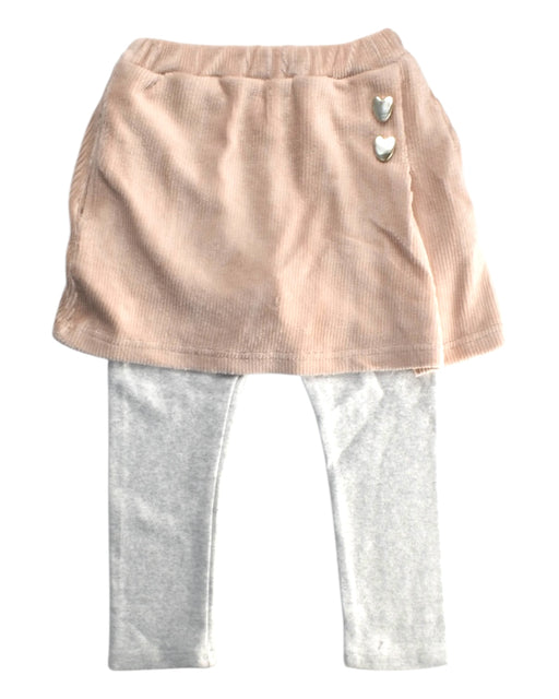 A Peach Leggings Sets from Petit Main in size 3T for girl. (Front View)