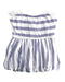 A Blue Sleeveless Dresses from Petit Main in size 3T for girl. (Back View)