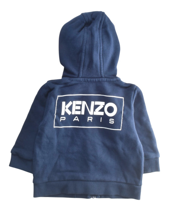 A Navy Hooded Sweatshirts from Kenzo in size 6-12M for boy. (Back View)