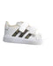 A White Sneakers from Adidas in size 12-18M for boy. (Front View)