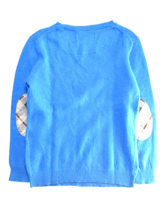 A Blue Knit Sweaters from Burberry in size 7Y for boy. (Back View)