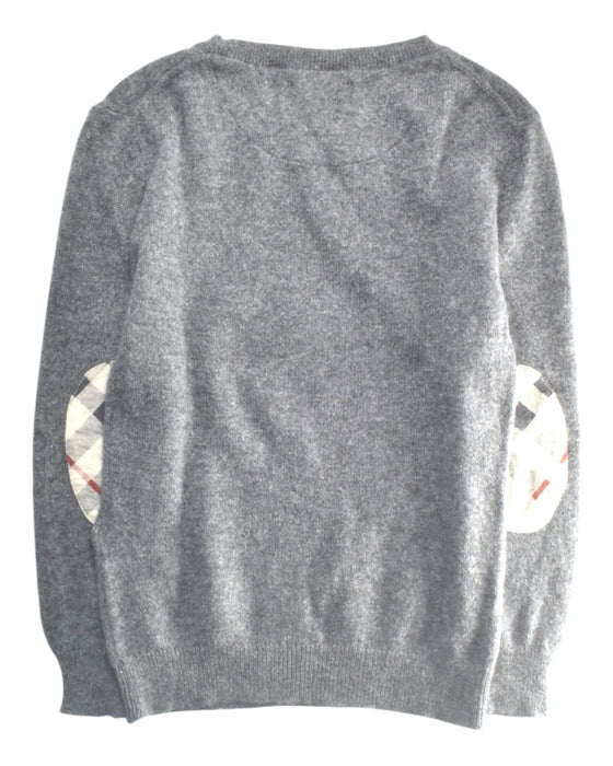 A Grey Knit Sweaters from Burberry in size 7Y for boy. (Back View)