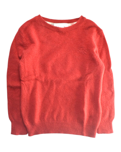A Red Knit Sweaters from Burberry in size 4T for boy. (Front View)
