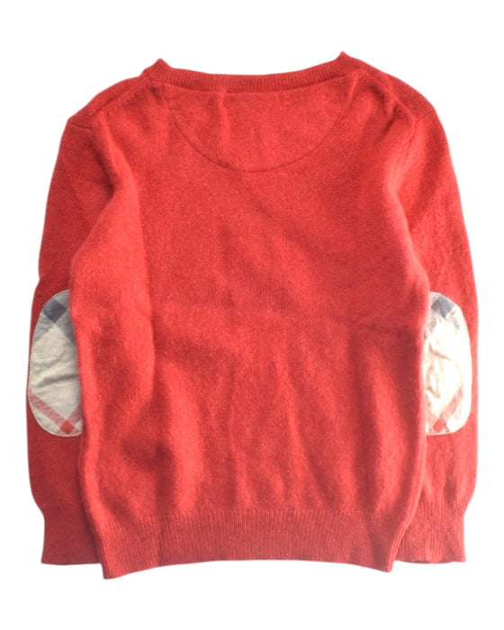 A Red Knit Sweaters from Burberry in size 4T for boy. (Back View)