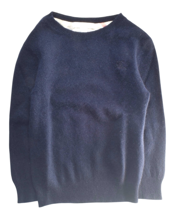 A Navy Knit Sweaters from Burberry in size 4T for boy. (Front View)