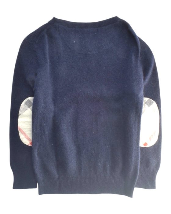 A Navy Knit Sweaters from Burberry in size 4T for boy. (Back View)