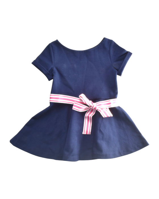 A Navy Short Sleeve Dresses from Polo Ralph Lauren in size 2T for girl. (Back View)