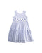 A Blue Sleeveless Dresses from Familiar in size 5T for girl. (Front View)