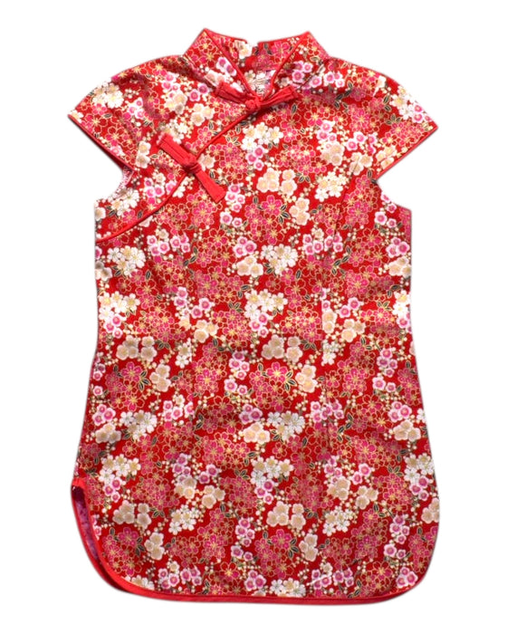 A Multicolour Short Sleeve Dresses from Little Kooma in size 3T for girl. (Front View)