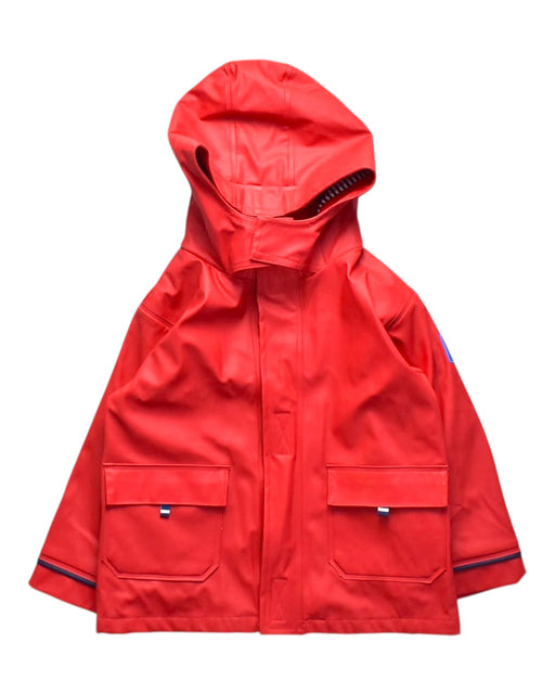 A Red Rain Jackets from Jojo Maman Bébé in size 2T for boy. (Front View)
