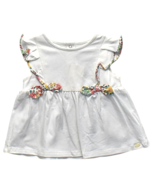 A White Short Sleeve Dresses from Tartine et Chocolat in size 2T for girl. (Front View)