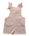 A Pink Overall Shorts from Petite Lucette in size 3T for girl. (Front View)