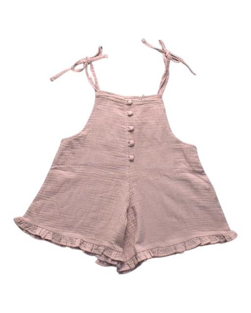 A Pink Sleeveless Rompers from Jellymade in size 4T for girl. (Front View)