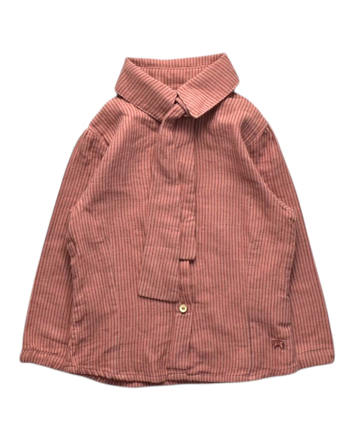 A Red Long Sleeve Shirts from Tocoto Vintage in size 2T for girl. (Front View)