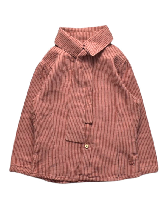 A Red Long Sleeve Shirts from Tocoto Vintage in size 2T for girl. (Front View)