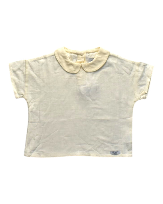 A Ivory Short Sleeve Tops from Donsje in size 2T for girl. (Front View)